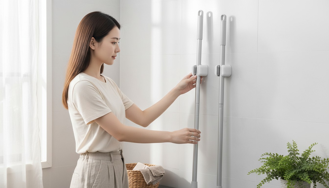 拖把掛勾推薦｜讓掃把拖把不再東倒西歪，居家收納瞬間變整齊