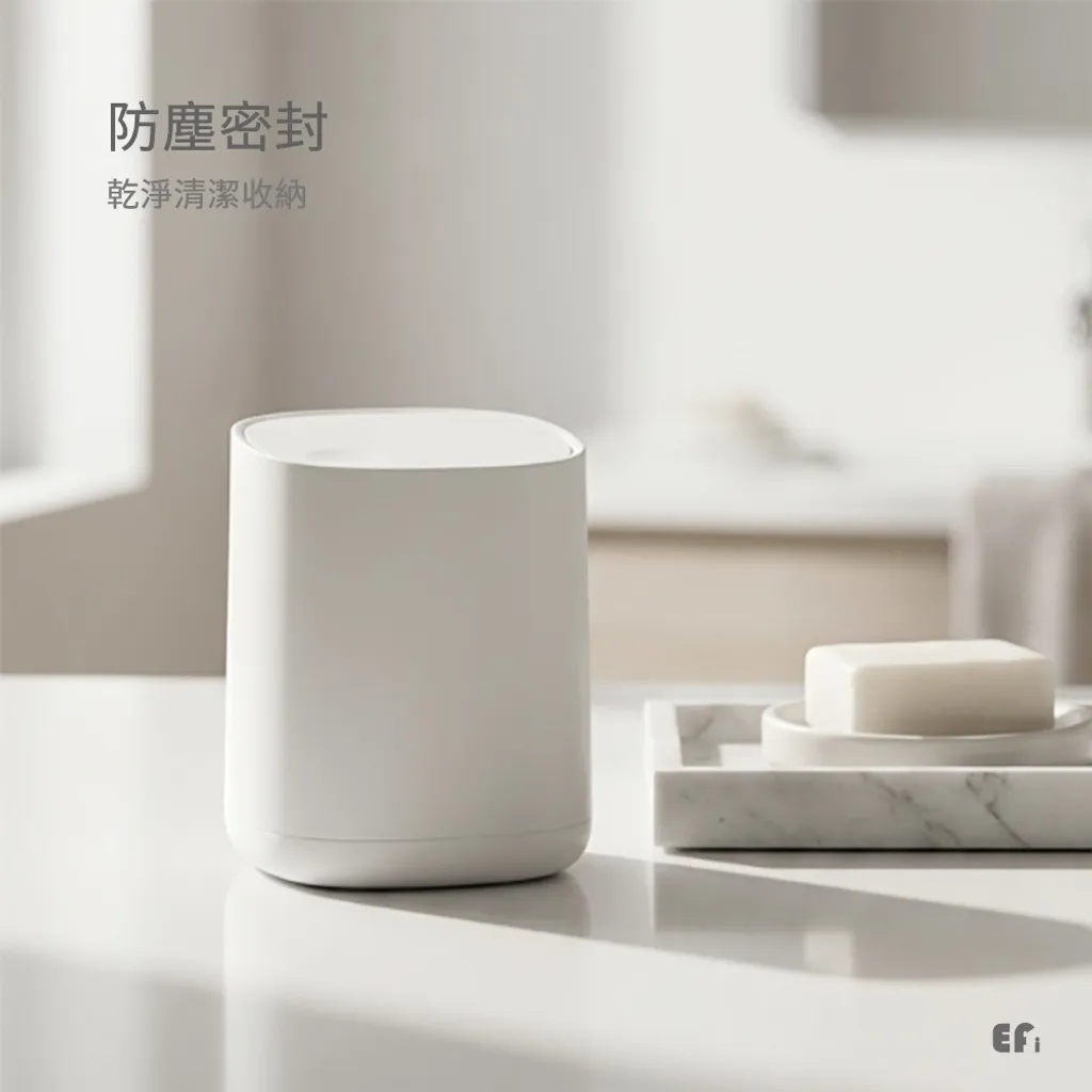 Efanvei 分隔棉籤筒浴室洗手台收納