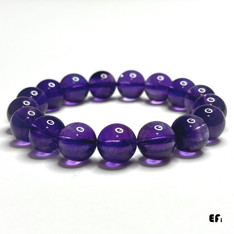 ⭐︎最終値下げ！新品！水晶&紫水晶念珠⭐︎ 水晶]迎貴生財紫水晶串珠手鍊【KTL826】-紫水晶