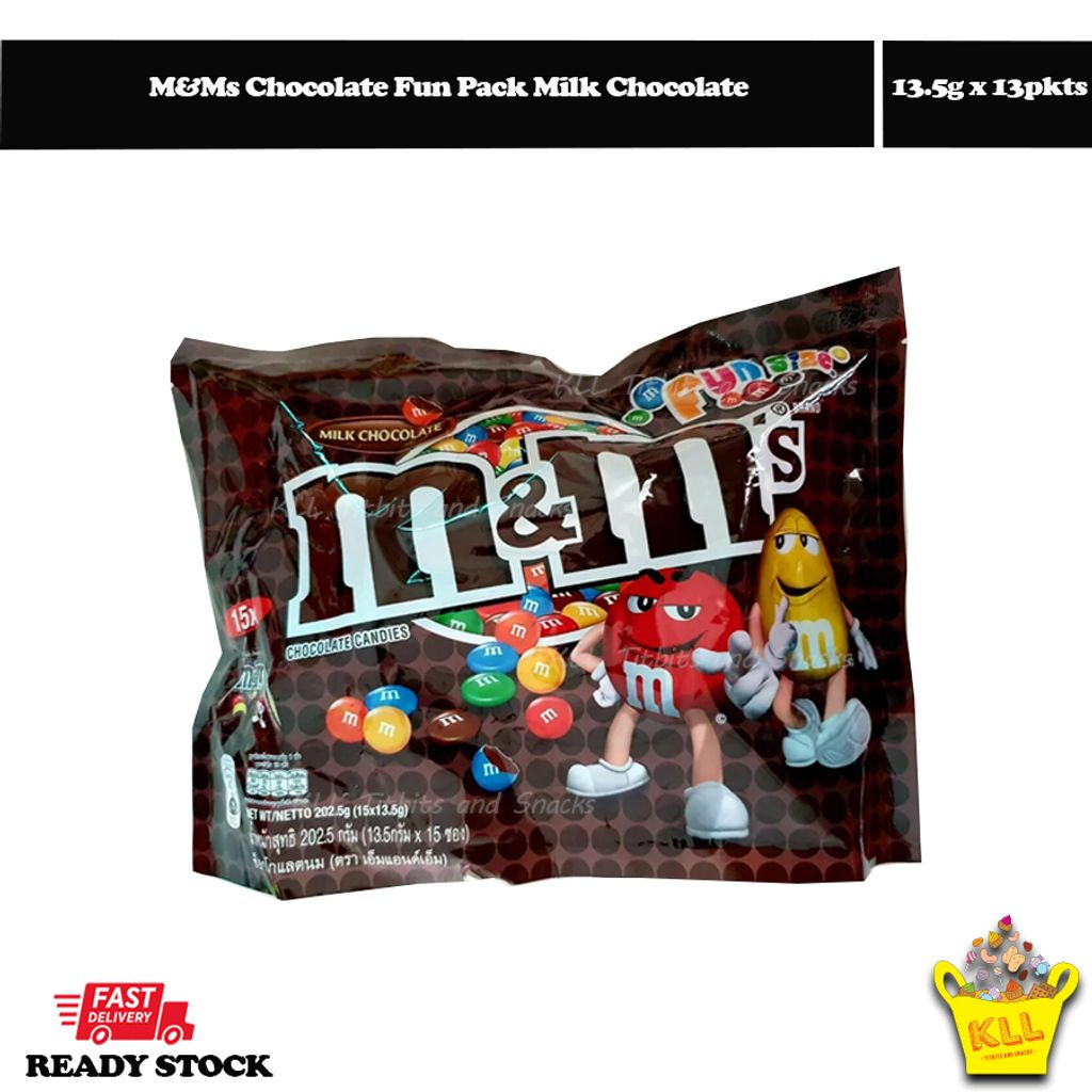 M&Ms Chocolate Fun Pack (Milk Chocolate & Peanut) 13.5g x 13pkts – Kedai  Lam Loong Sdn Bhd