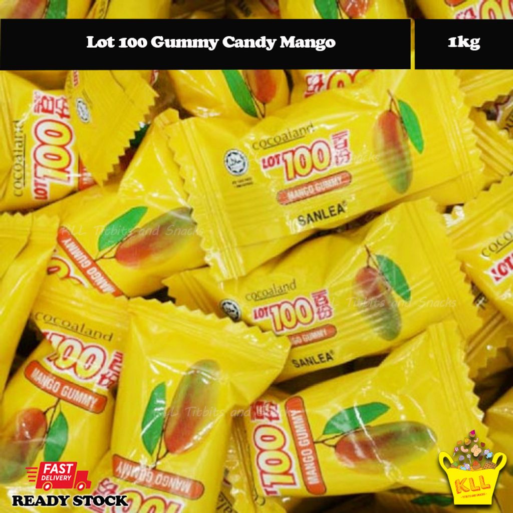 Lot 100 Gummy Candy Mango 1.jpg