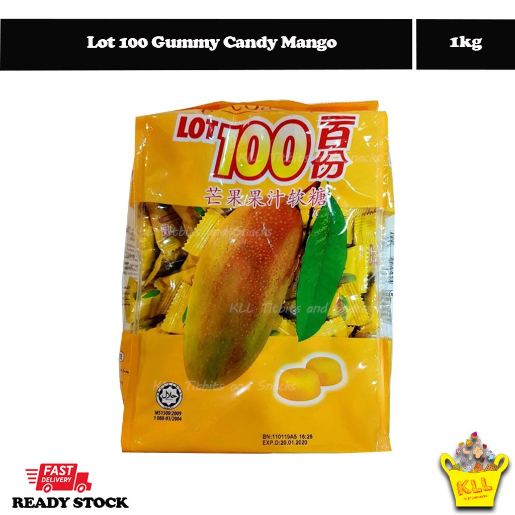 Lot 100 Gummy Candy Mango.jpg