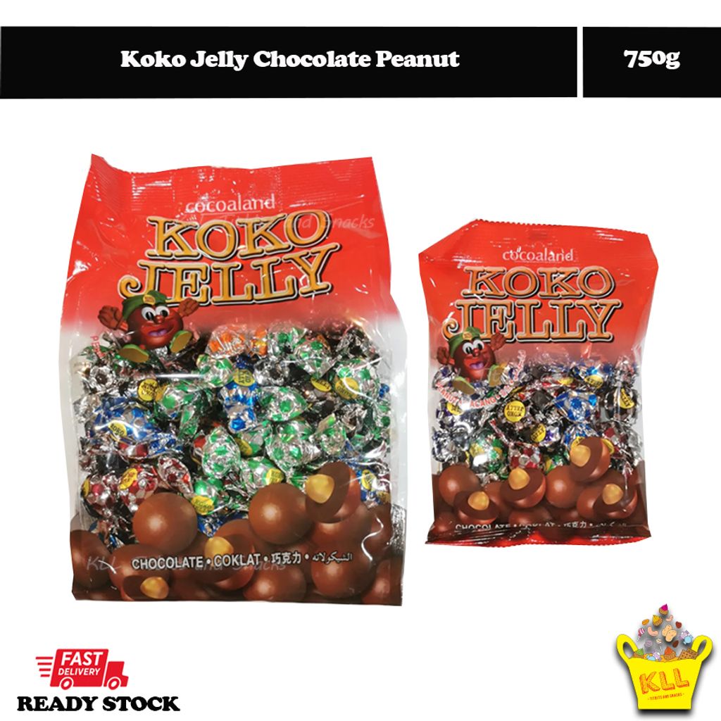 Koko Jelly Chocolate Peanut 750g 1