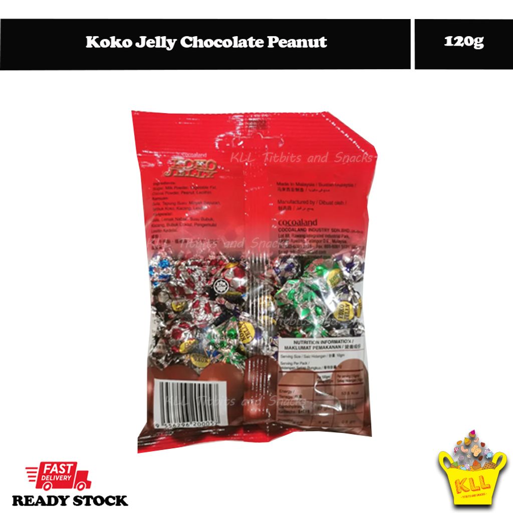 Koko Jelly Chocolate Peanut 120g 1