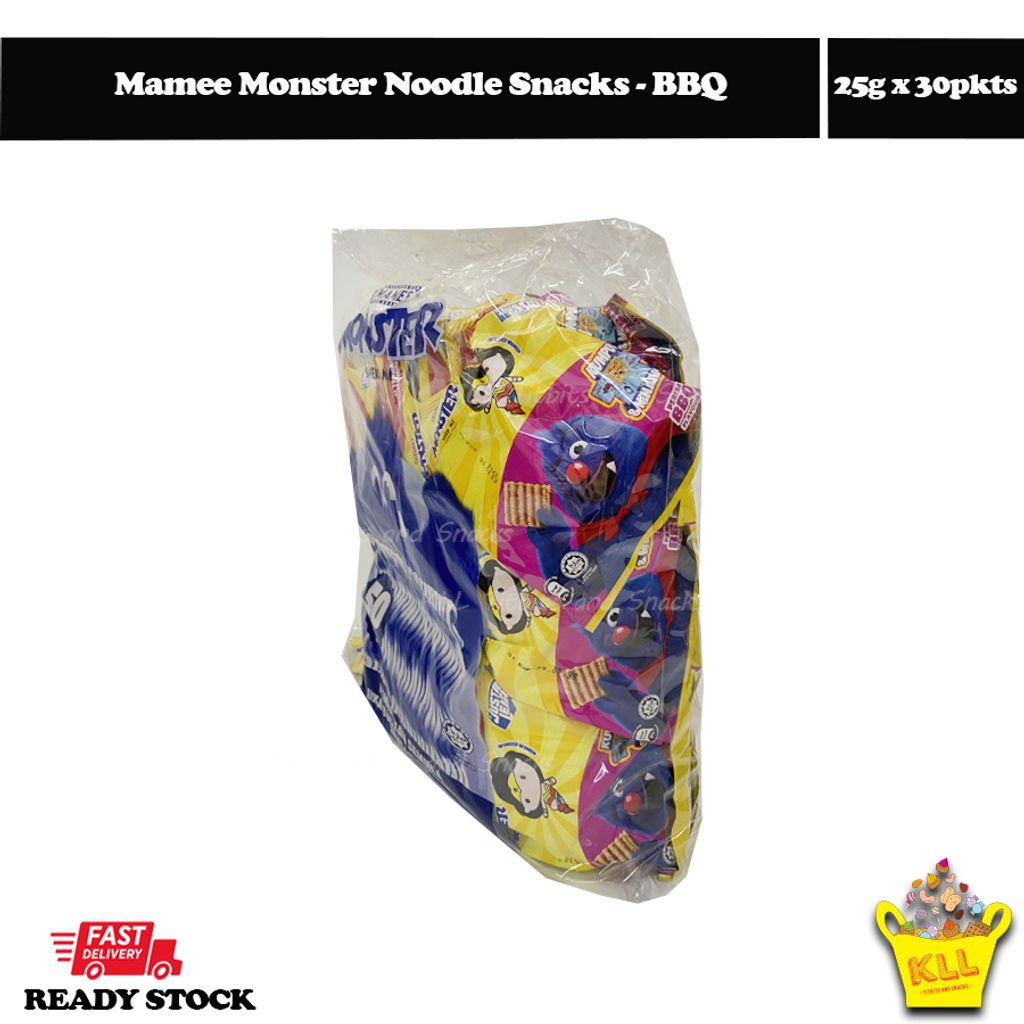 Mamee Monster Noodle Snacks - BBQ