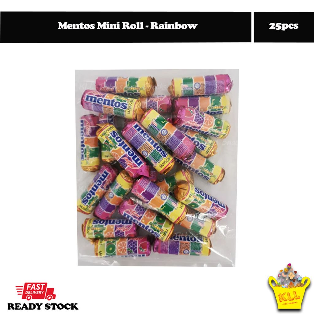 Mentos Mini Roll - rainbow