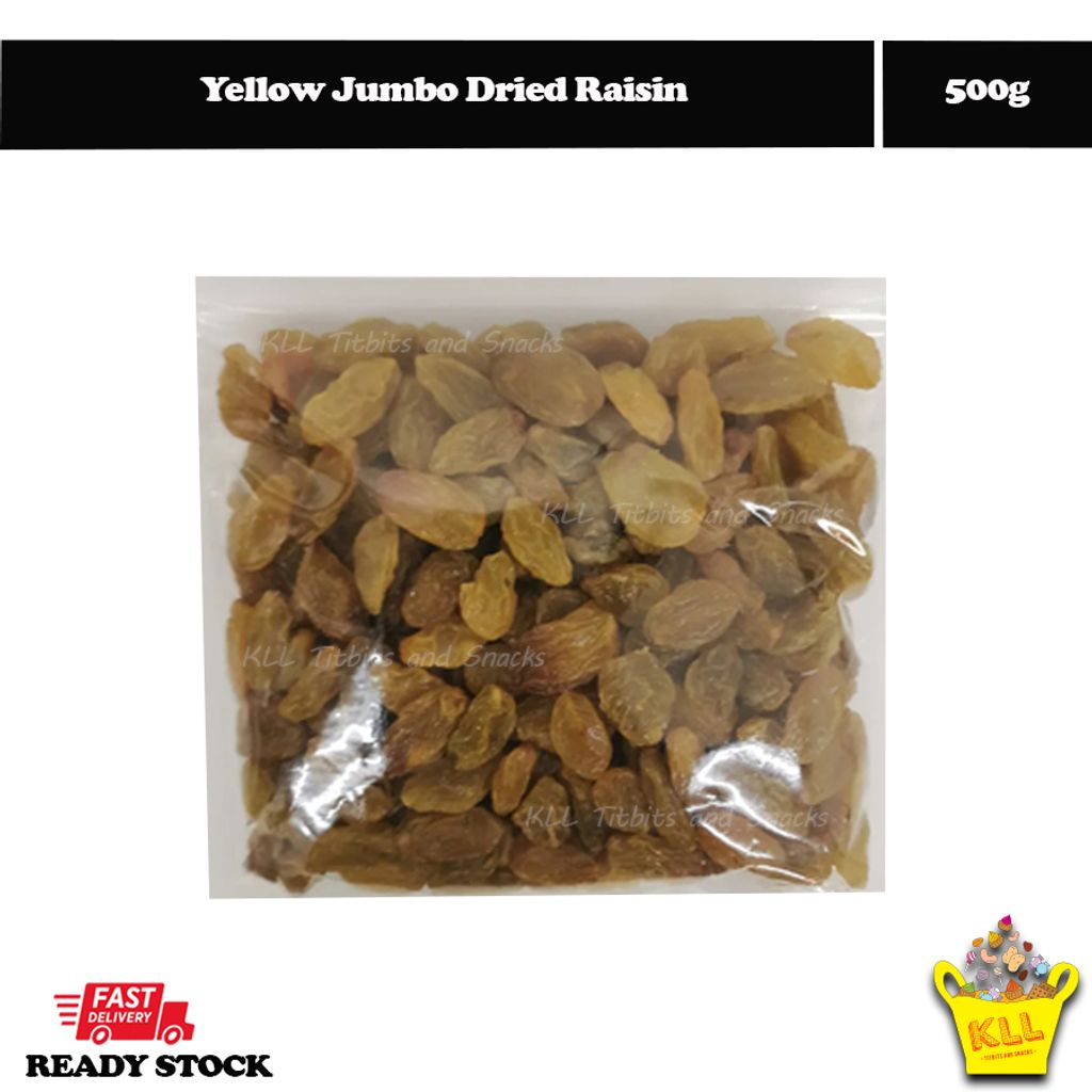 Yellow Jumbo Dried Raisin 500g Kedai Lam Loong Sdn Bhd