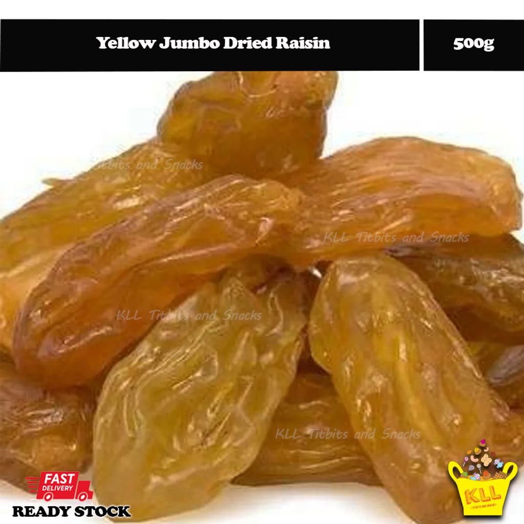 Yellow Jumbo Dried Raisin 500g Kedai Lam Loong Sdn Bhd