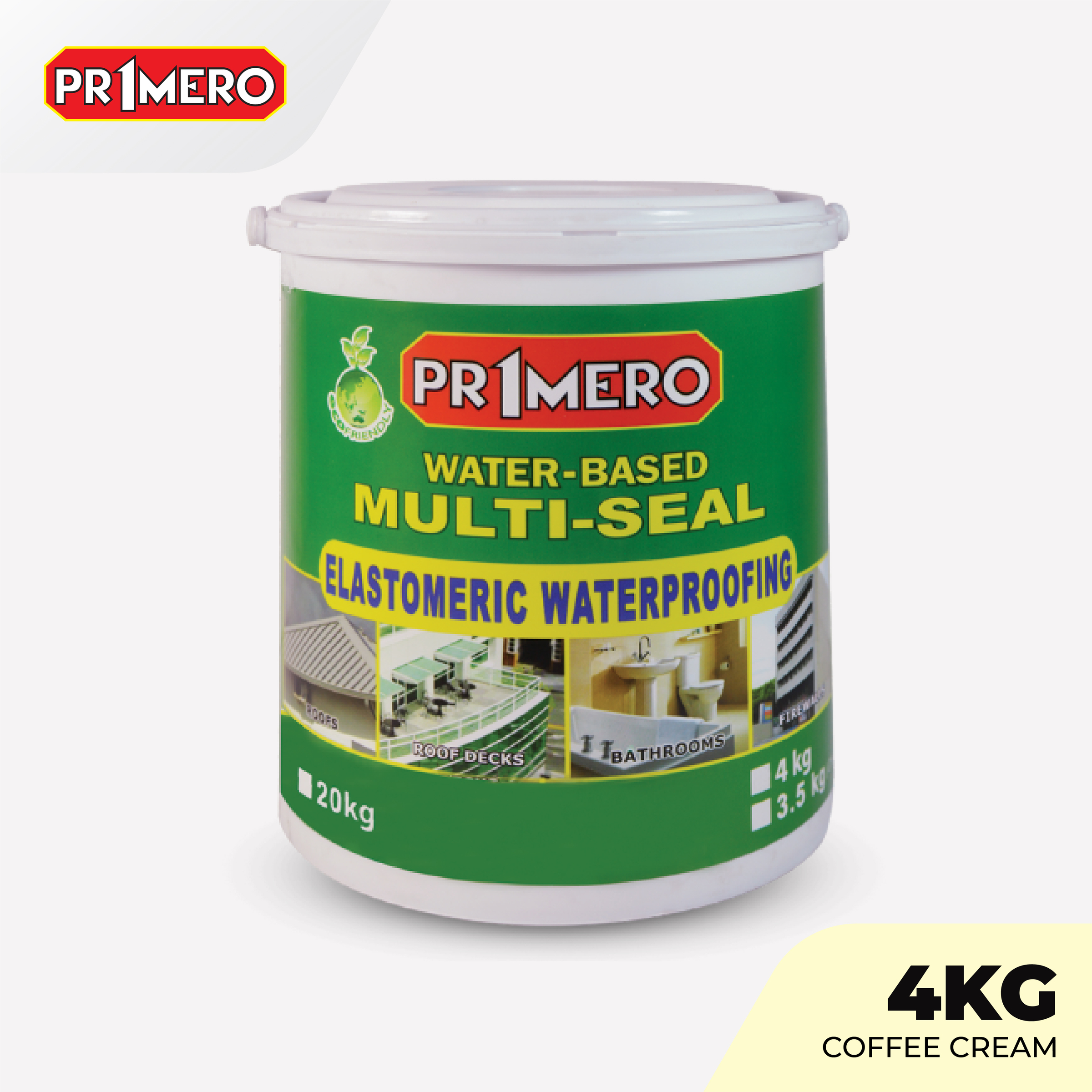 Primero Multi-Seal Elastomeric Waterproofing Sealant Coffee Cream - 4Kg