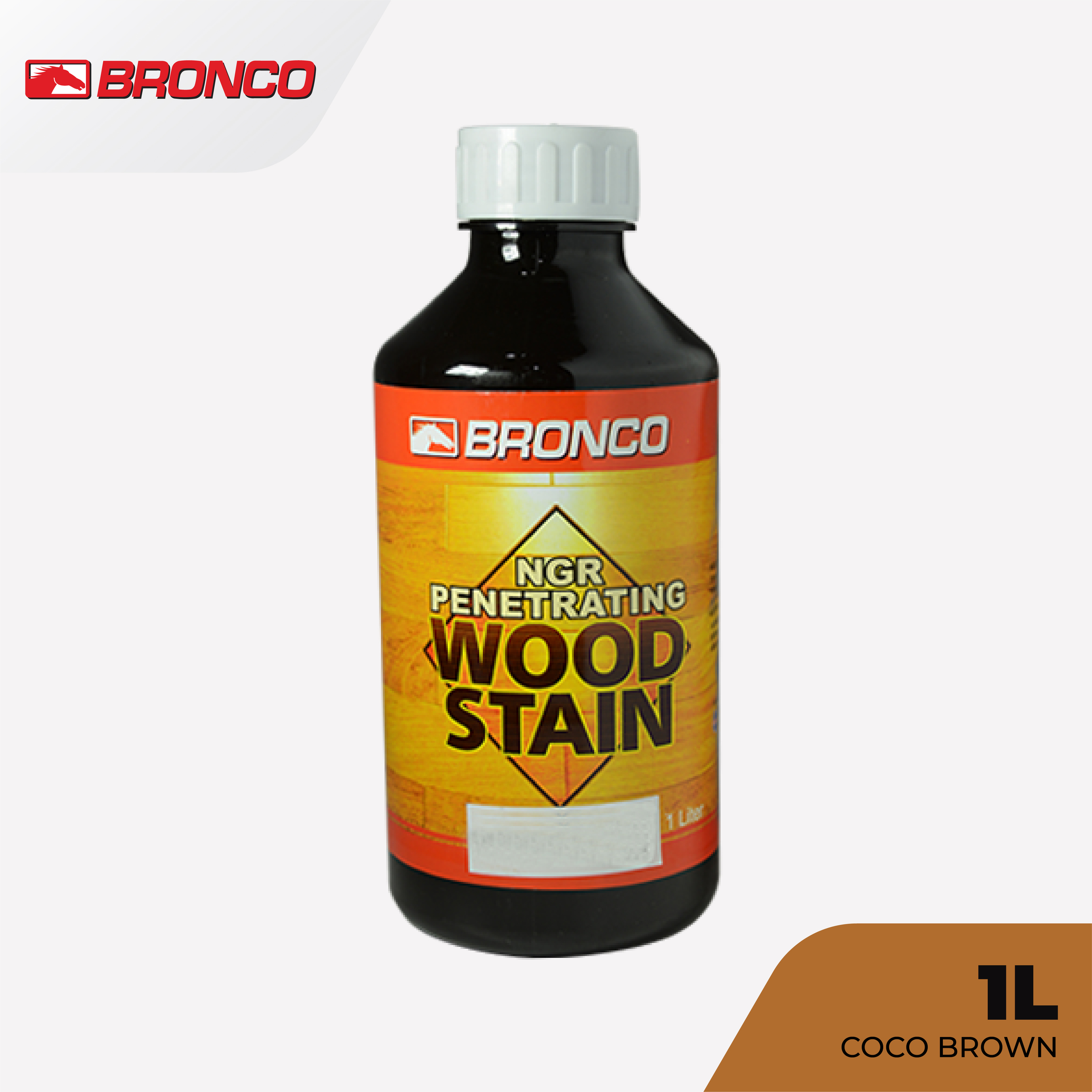 Bronco NGR Penetrating Wood Stain Coco Brown - 1L