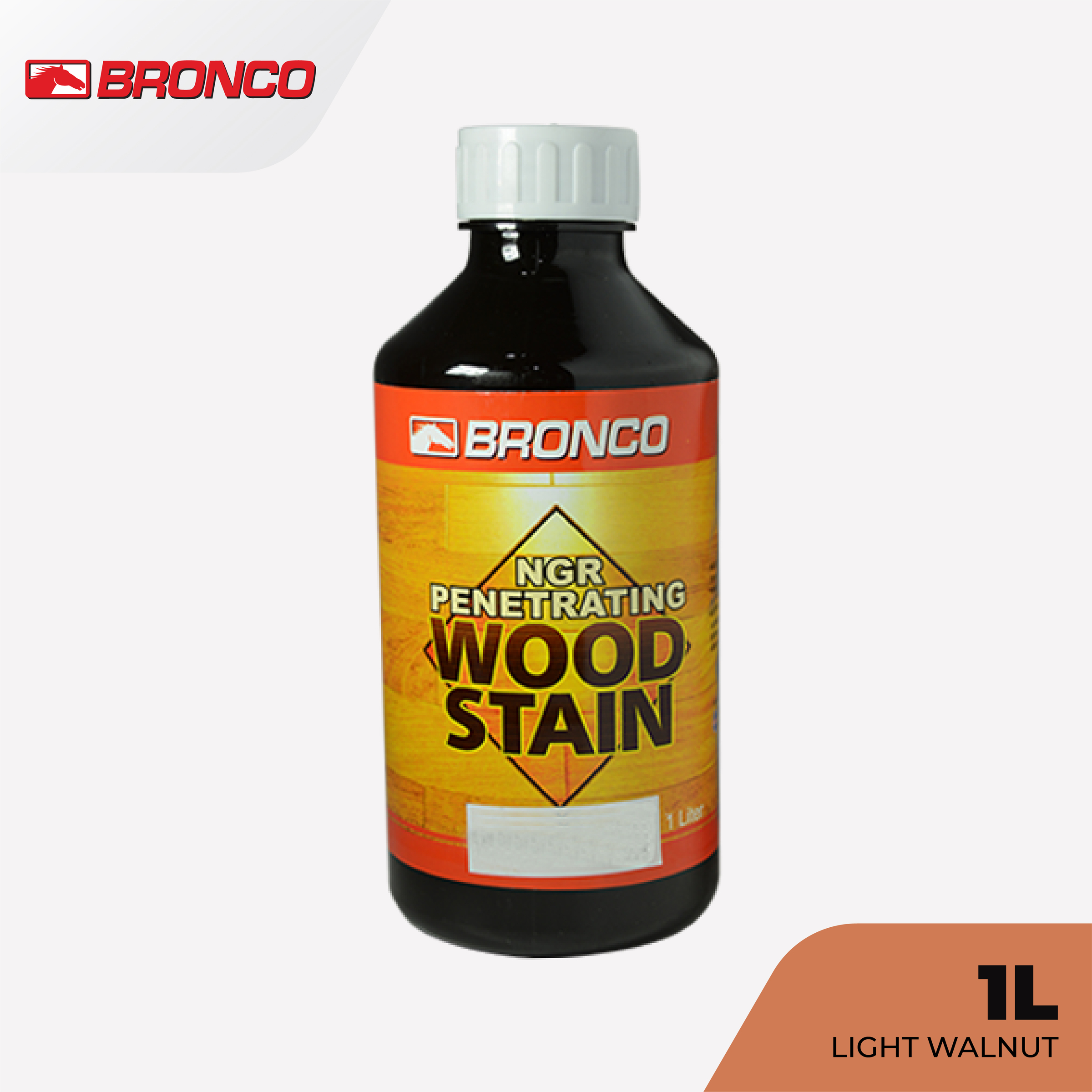 Bronco NGR Penetrating Wood Stain Light Walnut - 1L