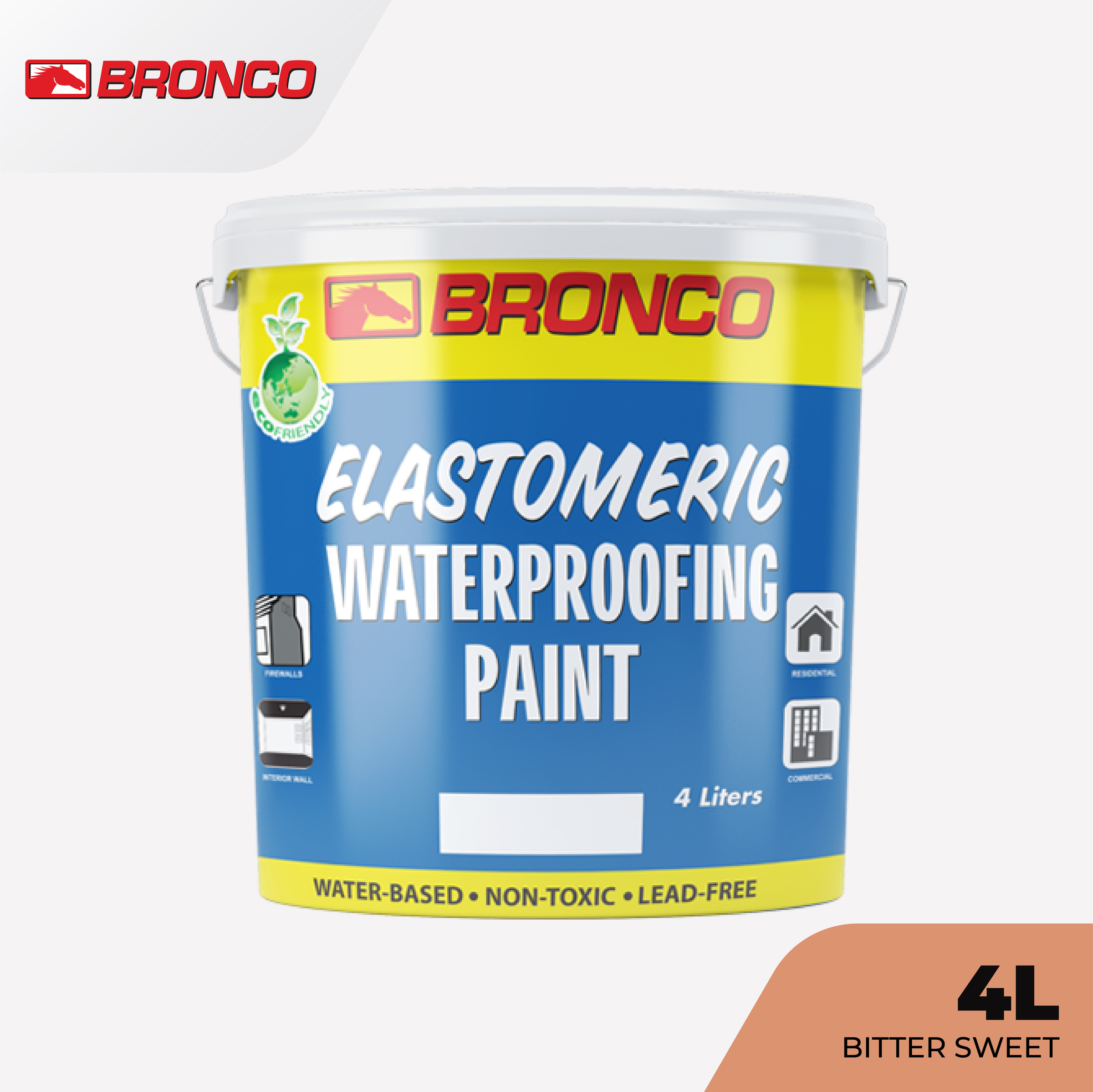 Bronco Elastomeric Paint Bitter Sweet - 4L