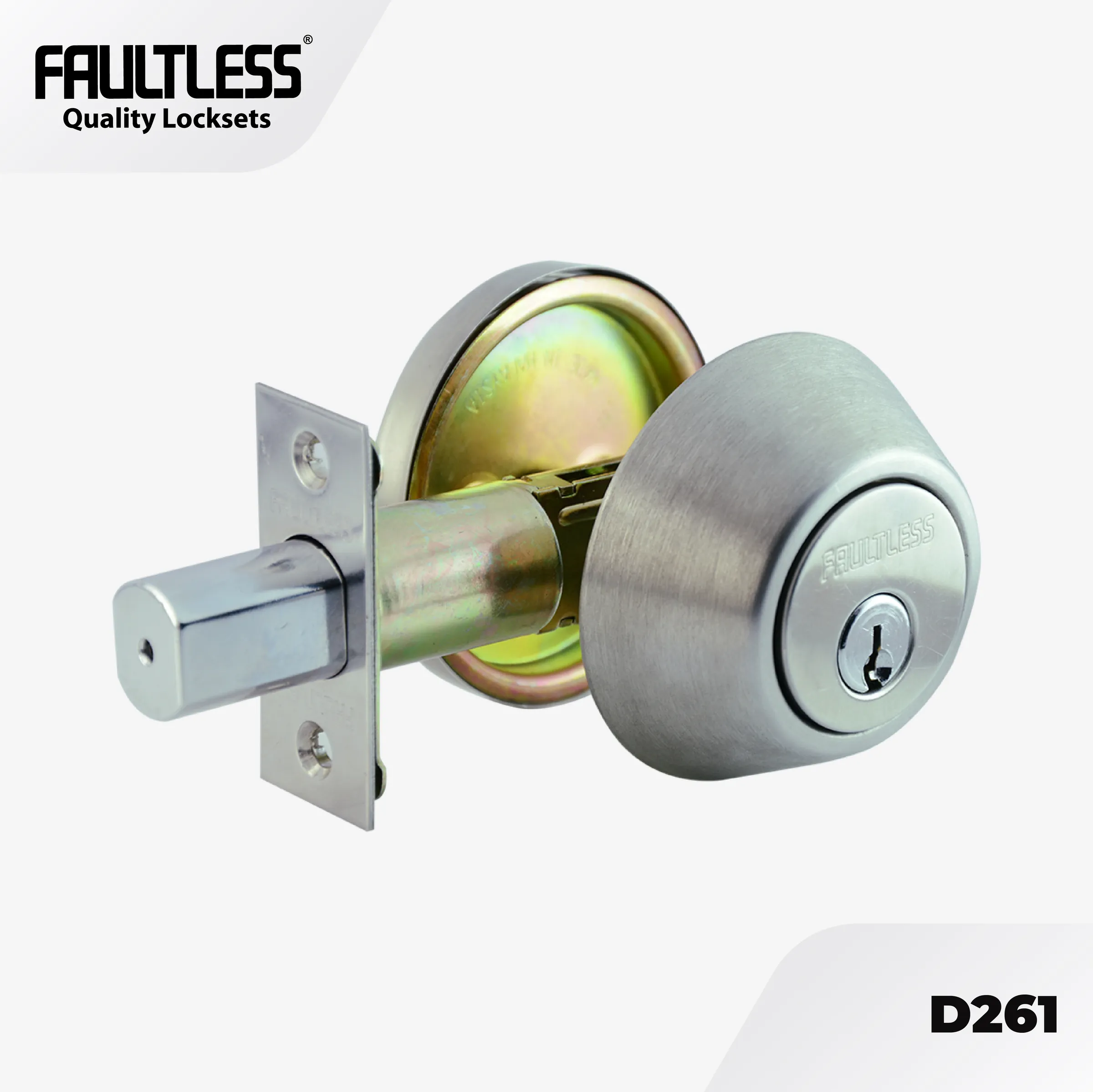Faultless DeadBolt Single Lock DD61