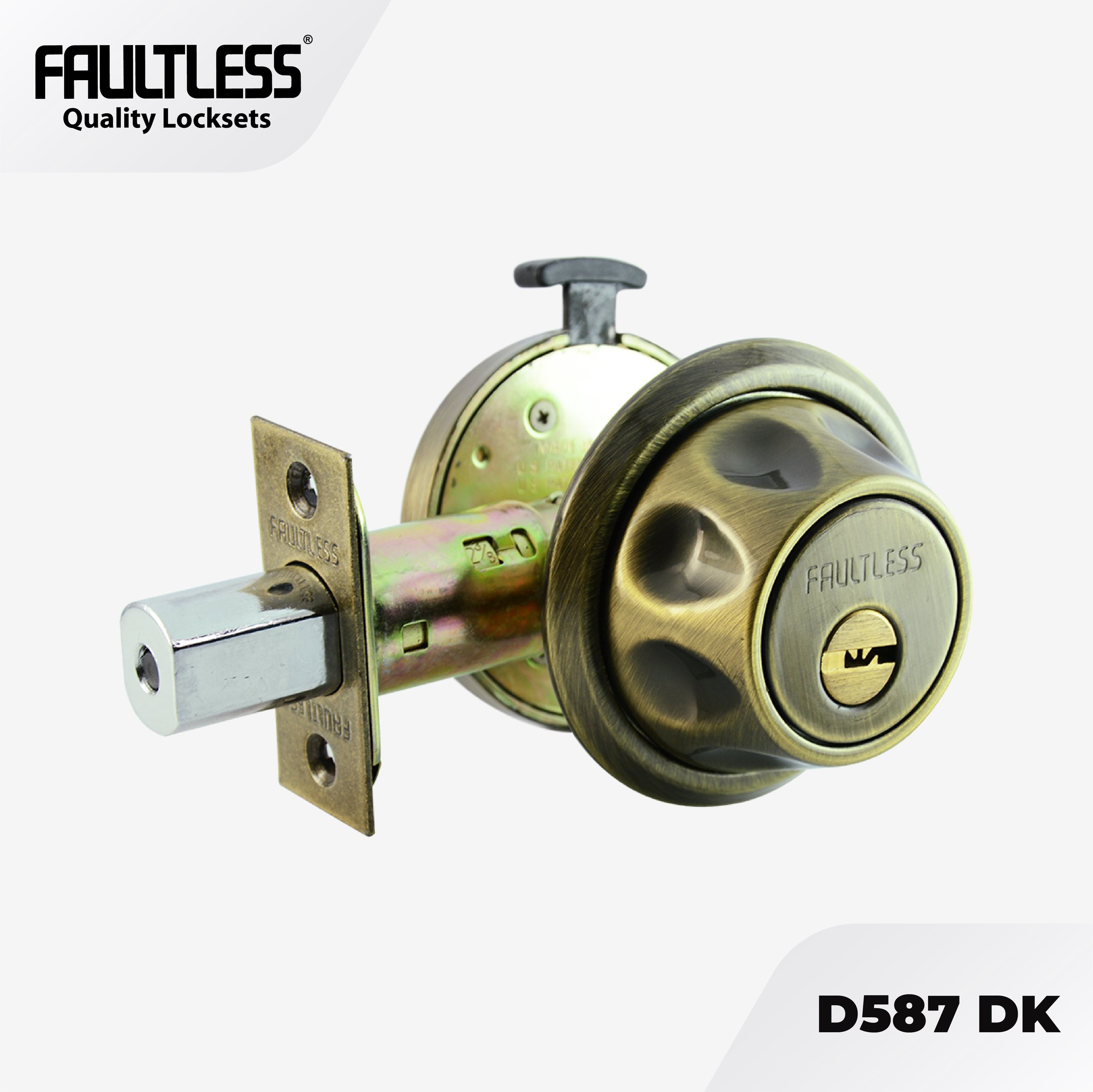 Faultless Deadbolt D587