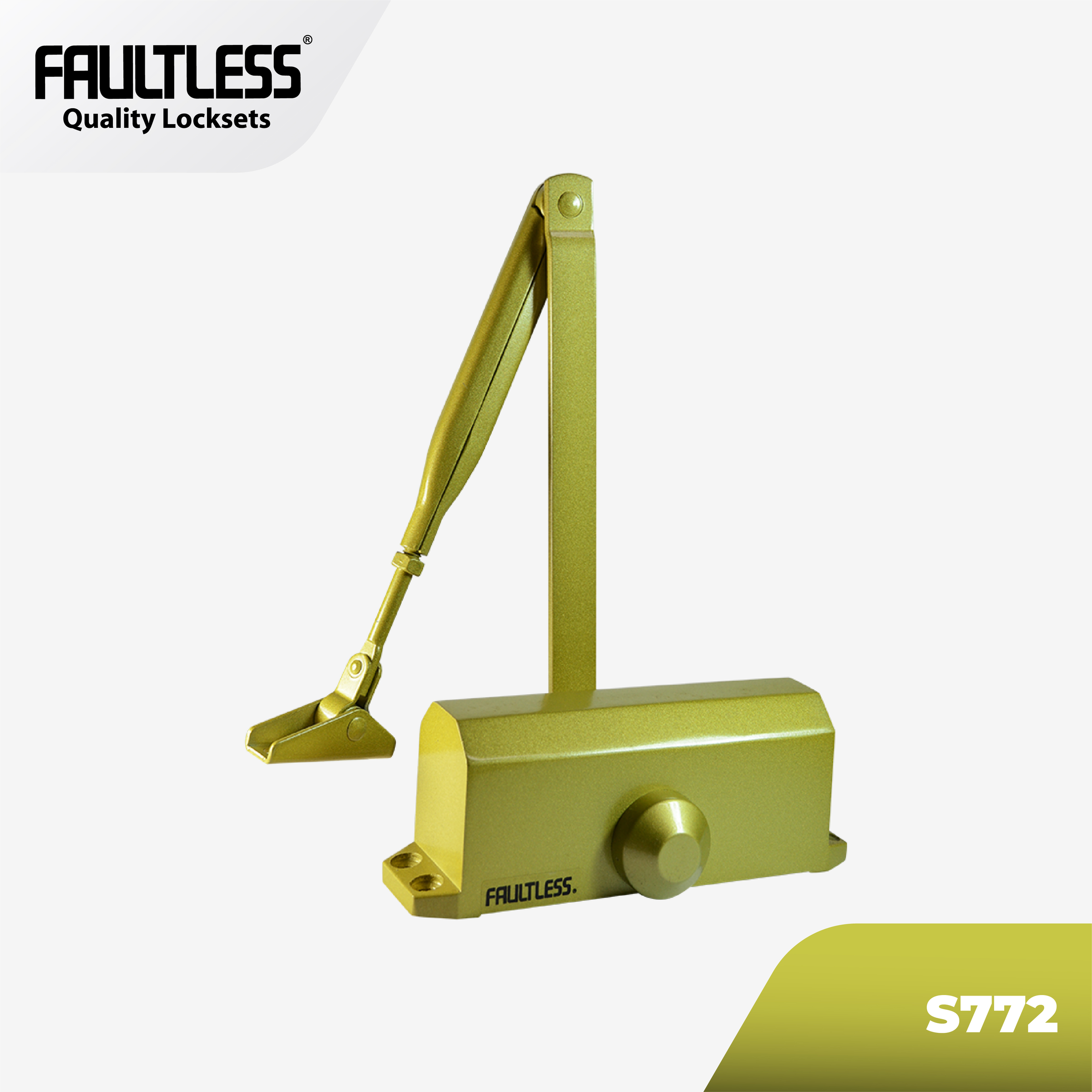 Faultless_Door Closer_S772_yellow