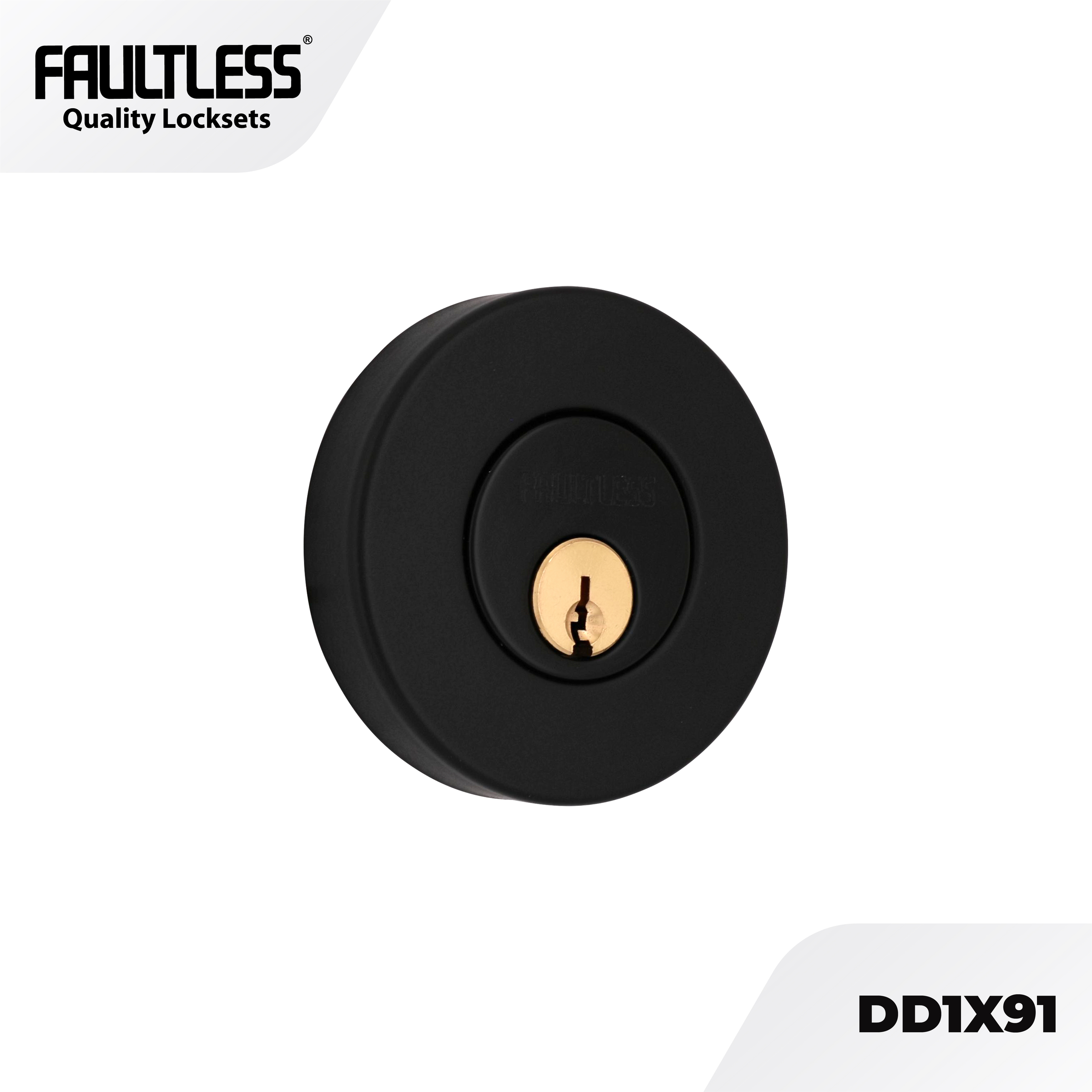 Faultless Single Lock Deadbolt DD1X91