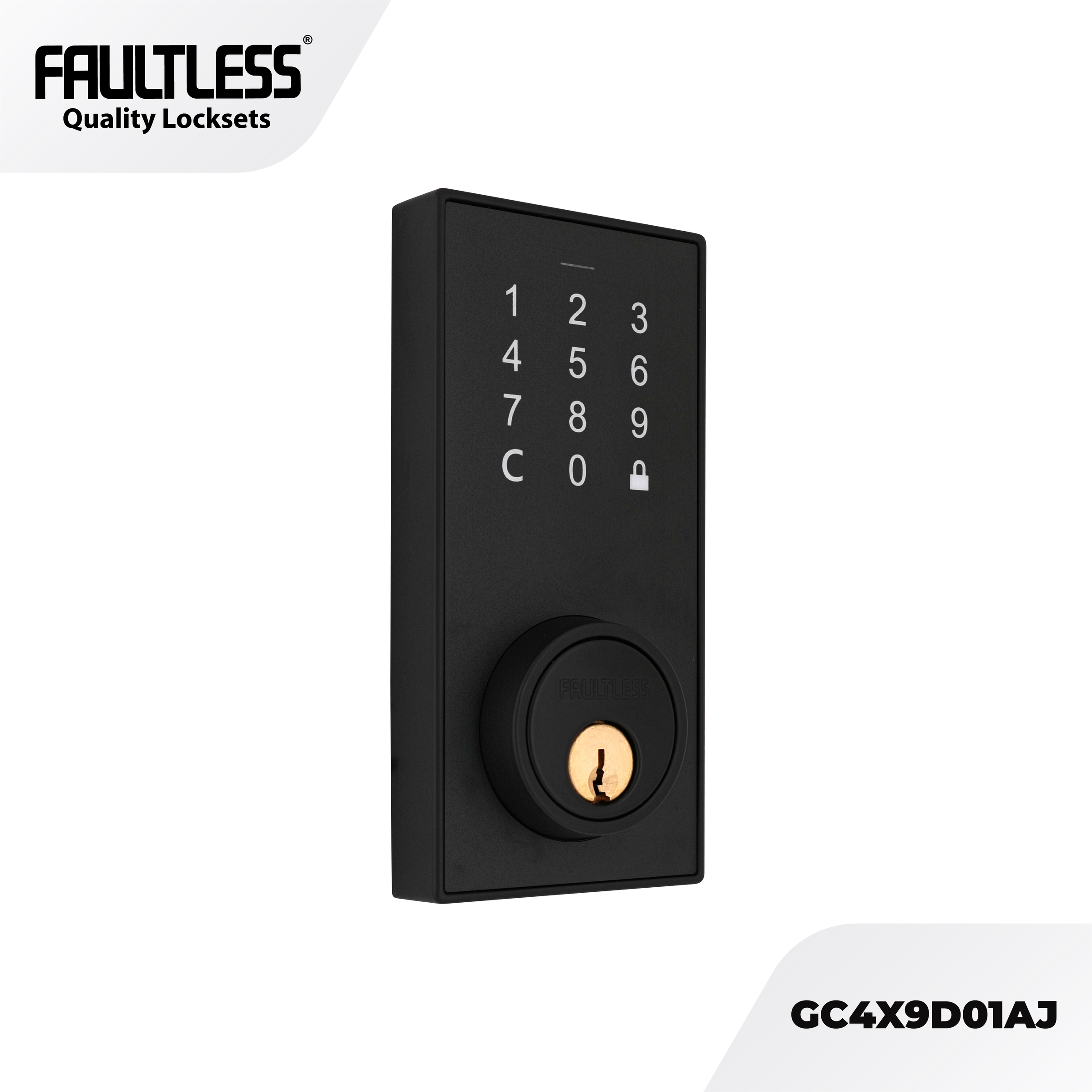 Faultless Smart Lock Bluetooth Deadbolt GC4X9D01AJ