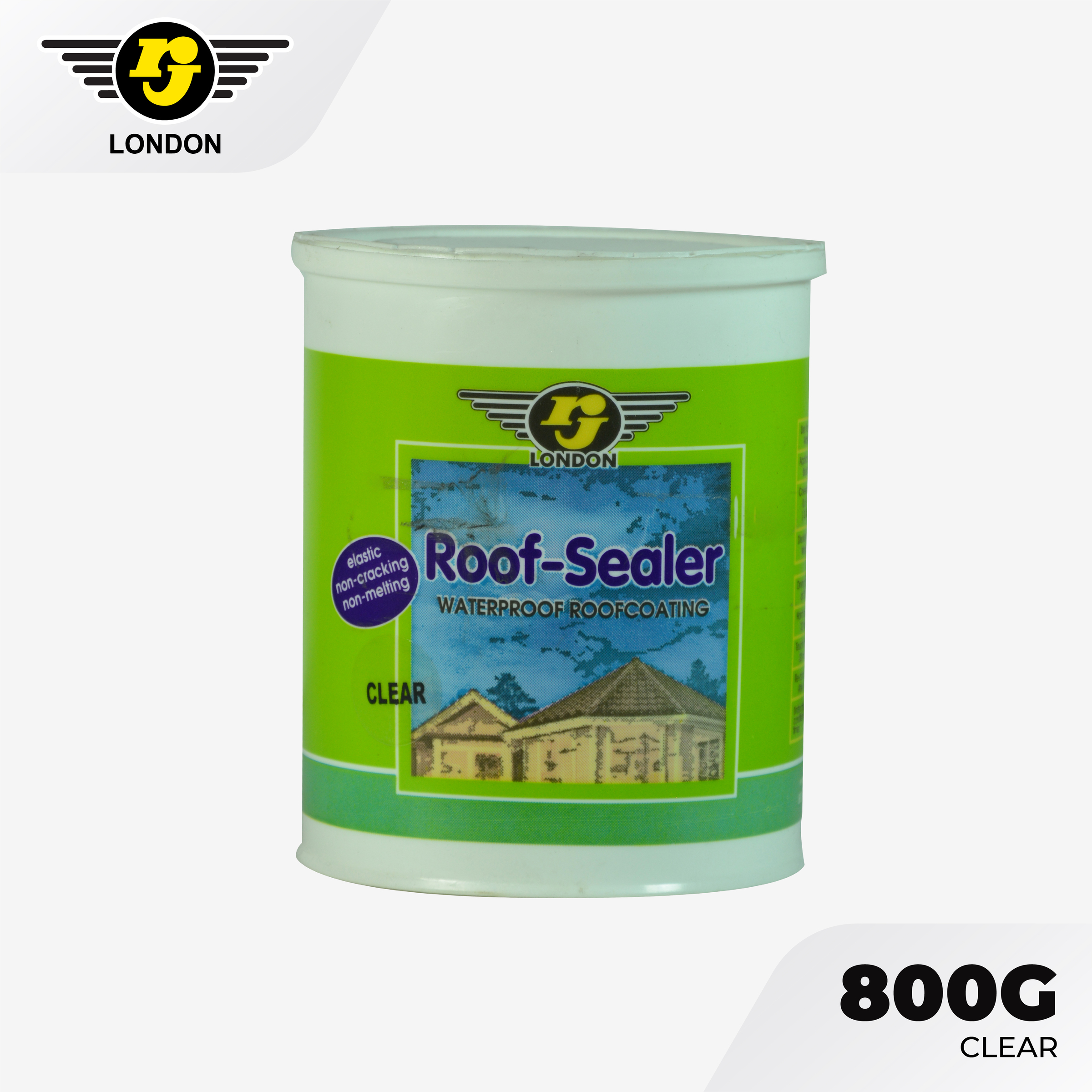 RJ Roof Sealer Water Proof Coating 800g Clear