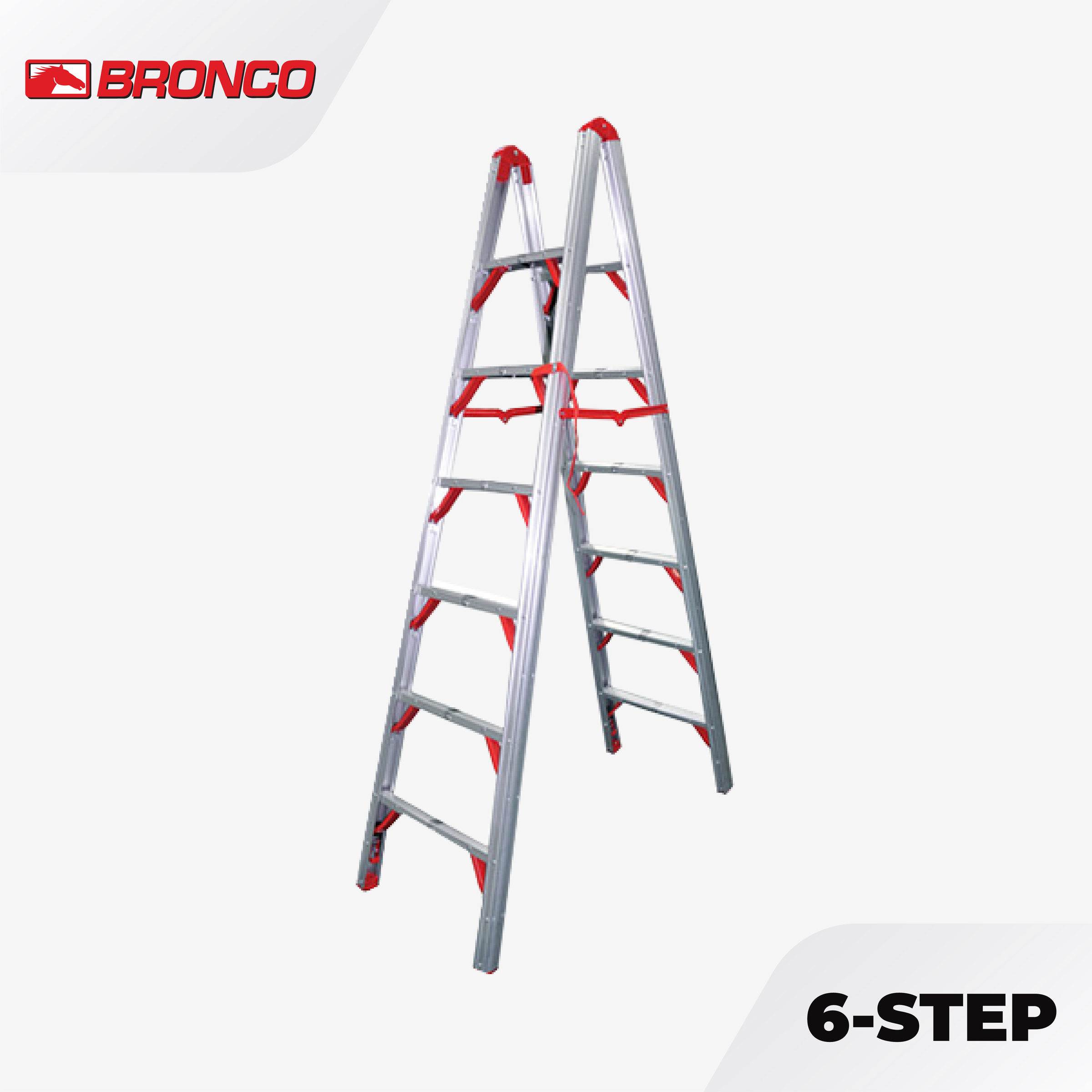 Bronco Compact Folding "A" Ladder - 6 Steps