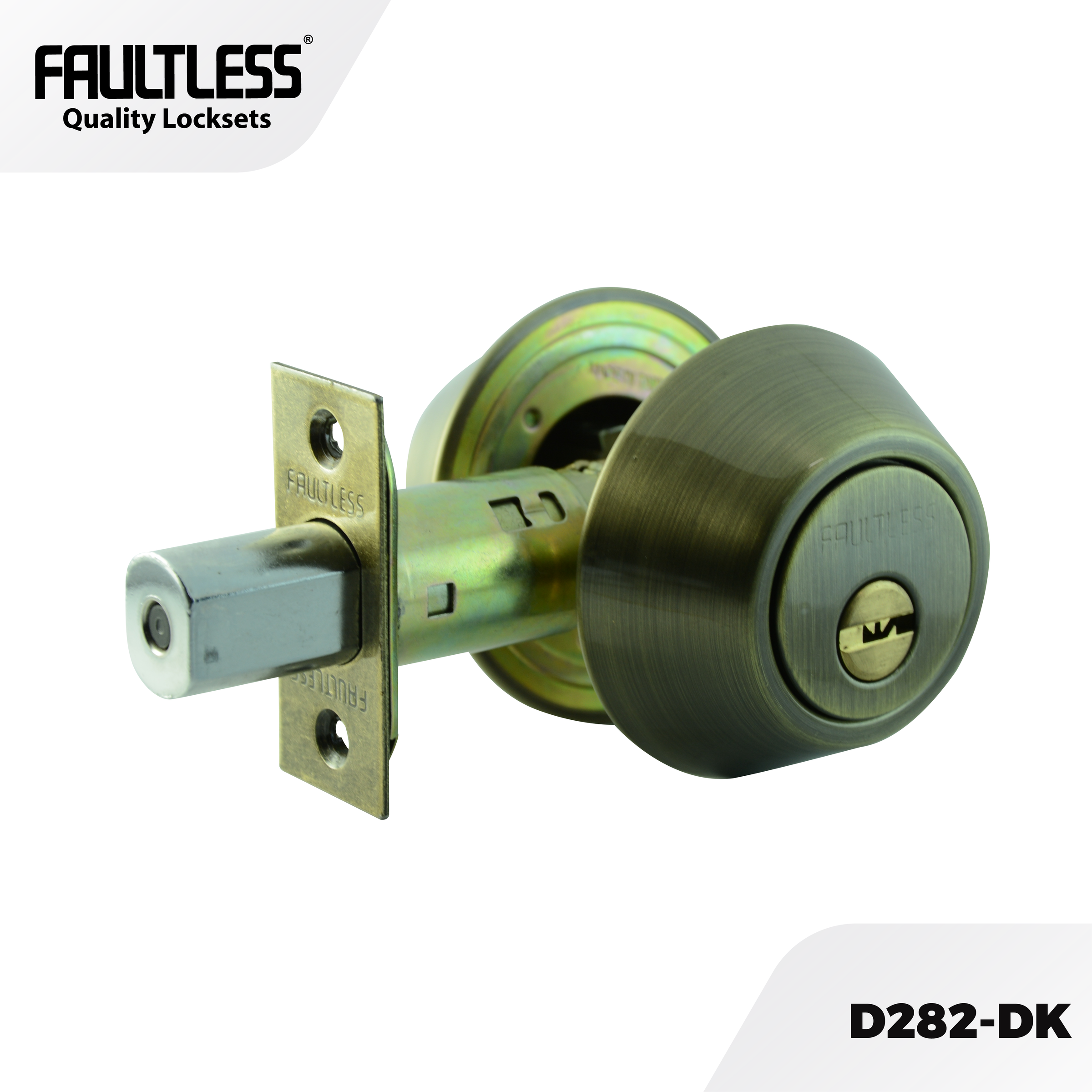 Faultless Deadbolt DD82 DK