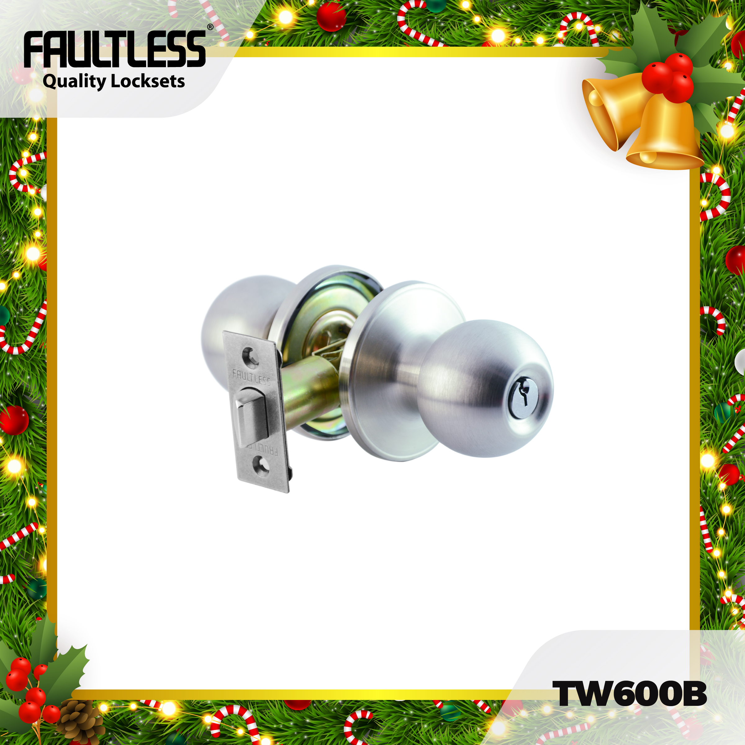 Faultless Knobset Tubular TW600-01