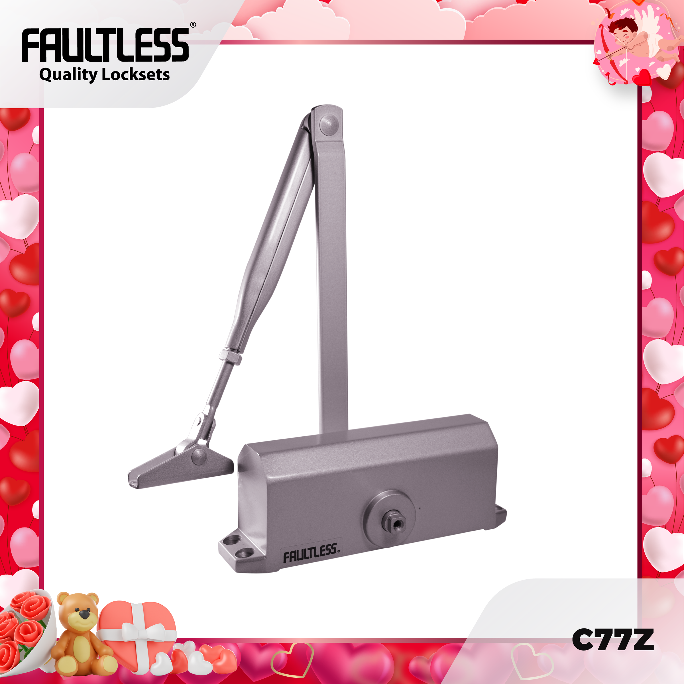 Faultless Door Closer C77Z__Vday Frame-01