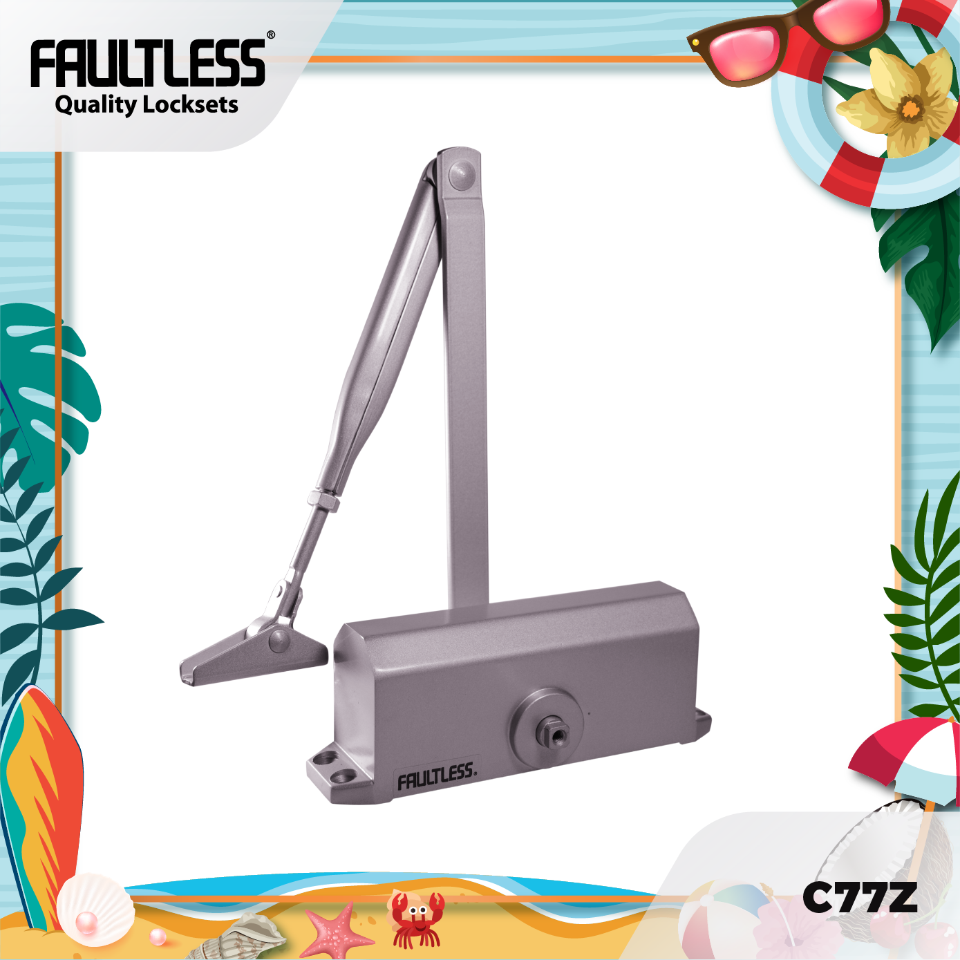 Faultless Door Closer C77Z_Summer Frame-01