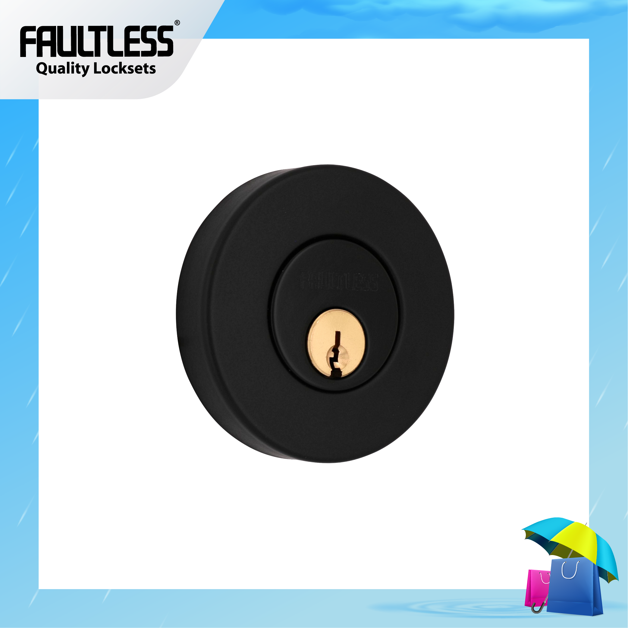 Faultless Single Lock Deadbolt DD1X91_Summer Frame-01 (1)