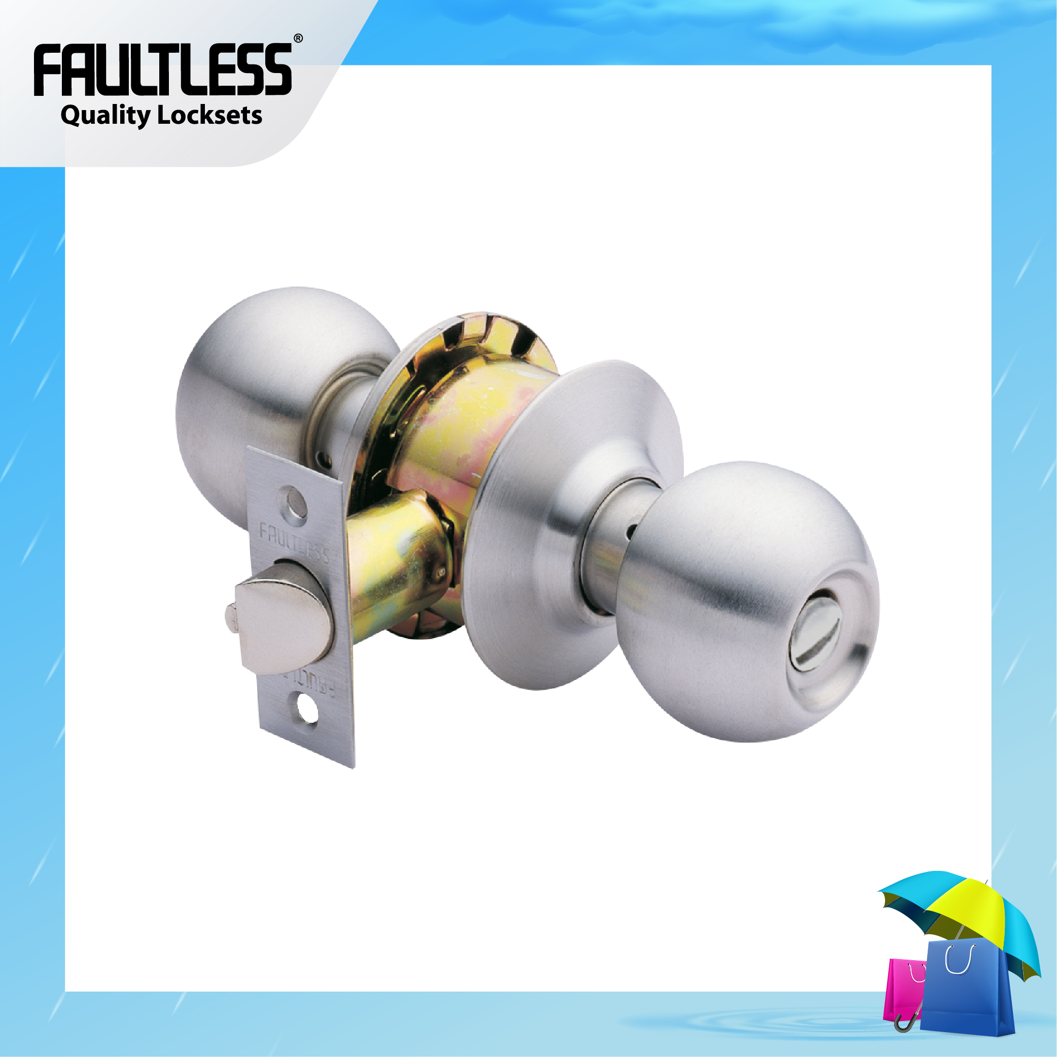 Faultless Tubular Knobset C3610_Rainy Frame-01