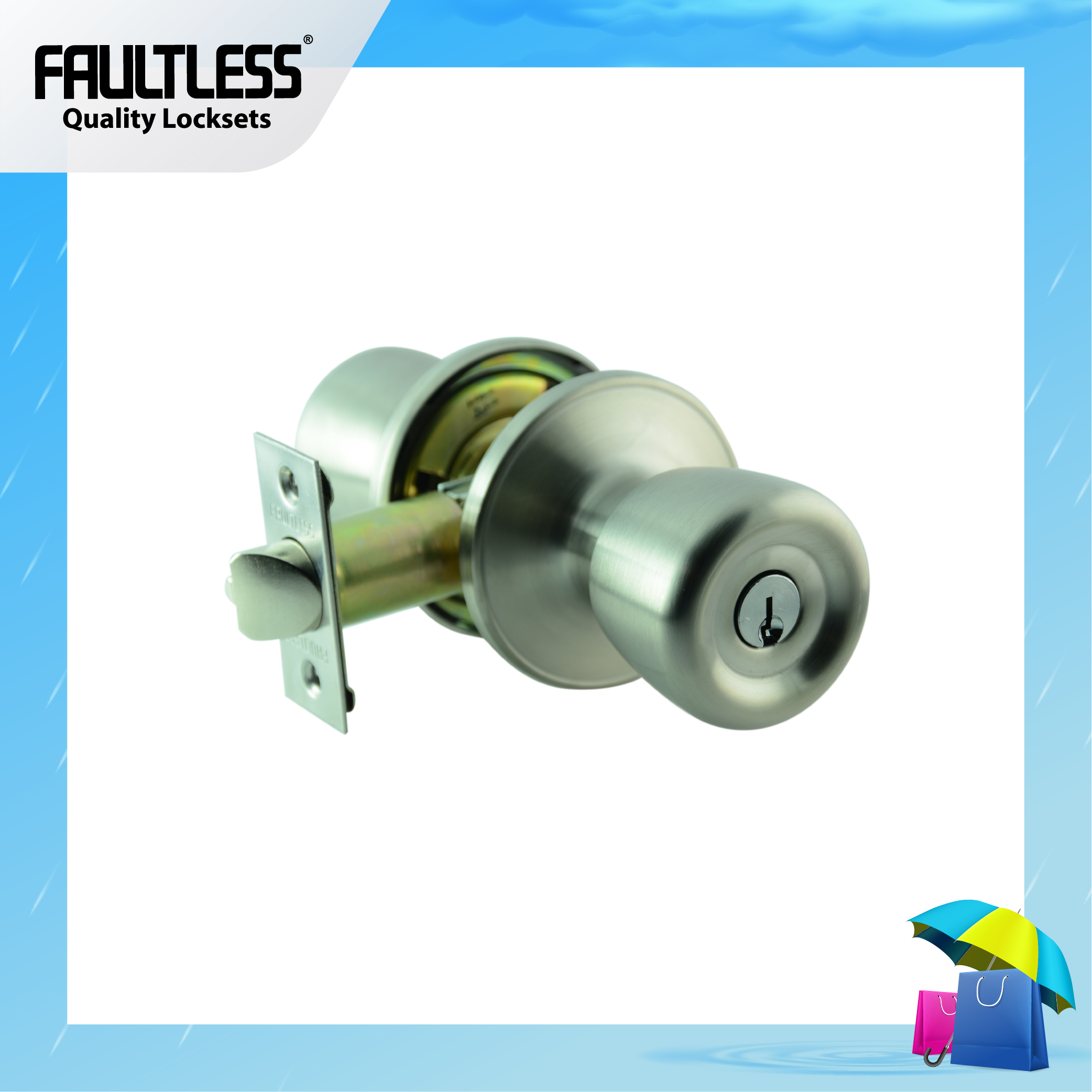 Faultless Tubular Knobset TR600_Rainy Frame-01