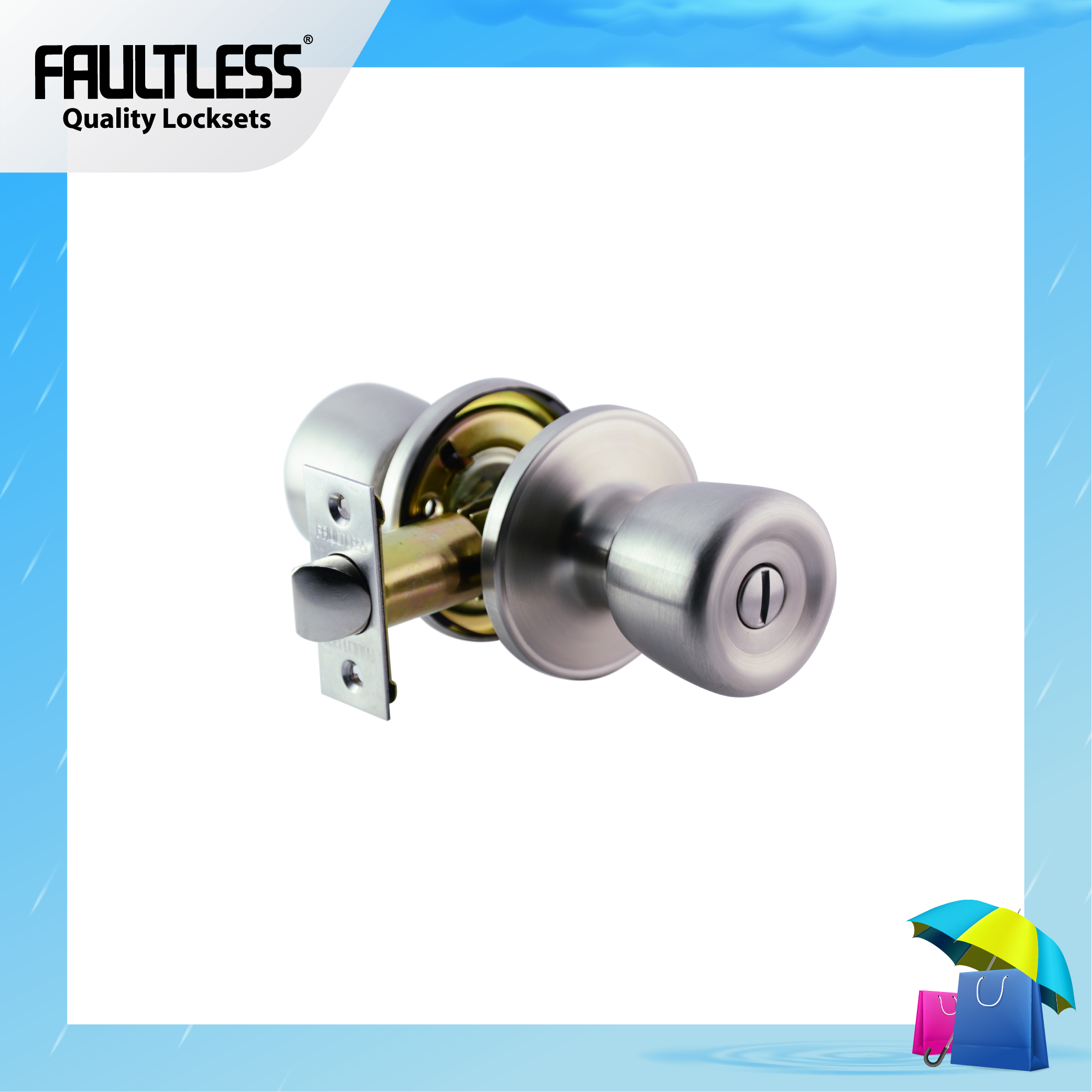 Faultless Tubular Knobset TR610_Rainy Frame-01