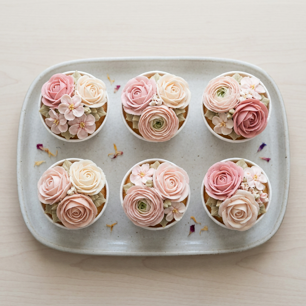 Floral Cupcake Gift Set