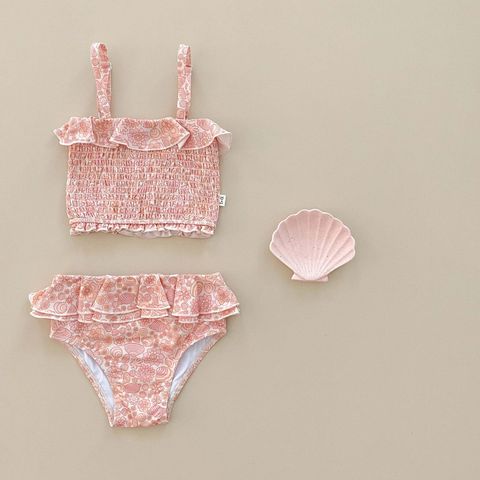 Shirred Two Piece Swimsuit- Retro Seashell2.jpg