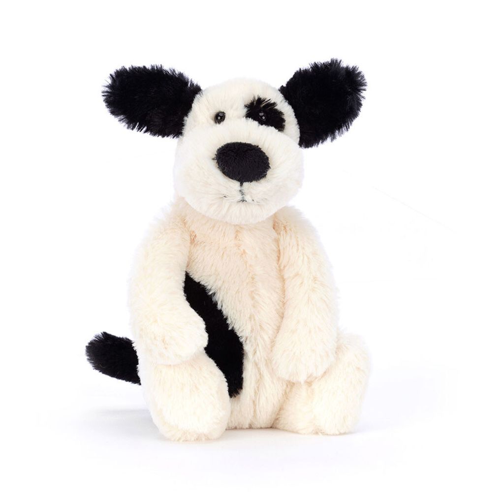 黑白小狗 18cm Bashful Black & Cream Puppy