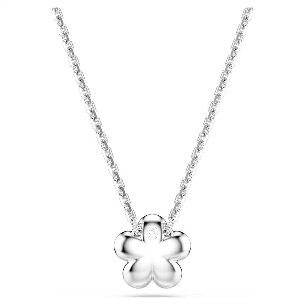 ariana-grande-x-swarovski-鏈墜--水晶珍珠--圓形切割--花朵--白色--鍍白金色-swarovski-5755817 (4)