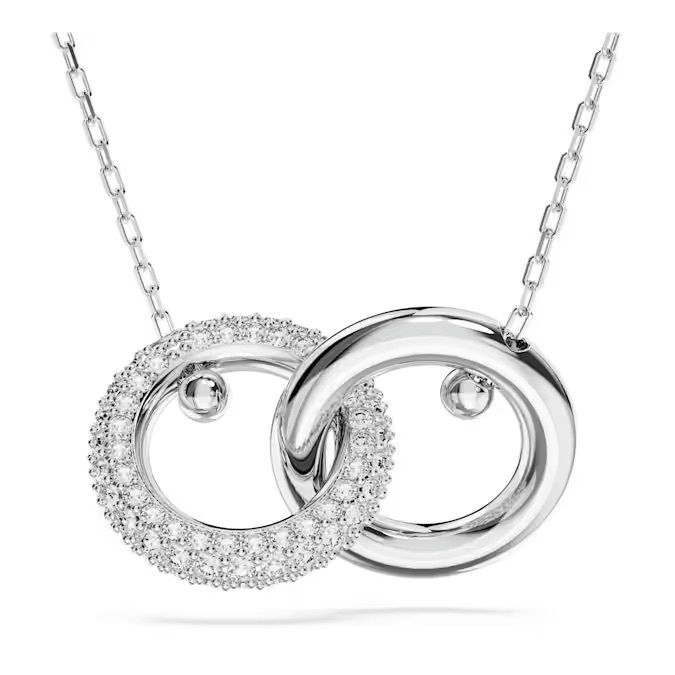 dextera-鏈墜--環形相扣--白色--鍍白金色-swarovski-5670251 (1)