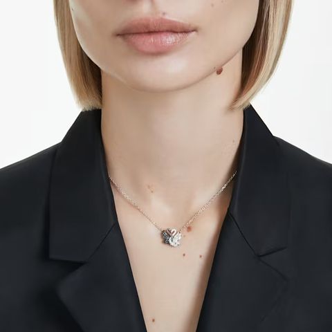 swan-鏈墜--天鵝--黑色--多種金屬潤飾-swarovski-5705721 (1)