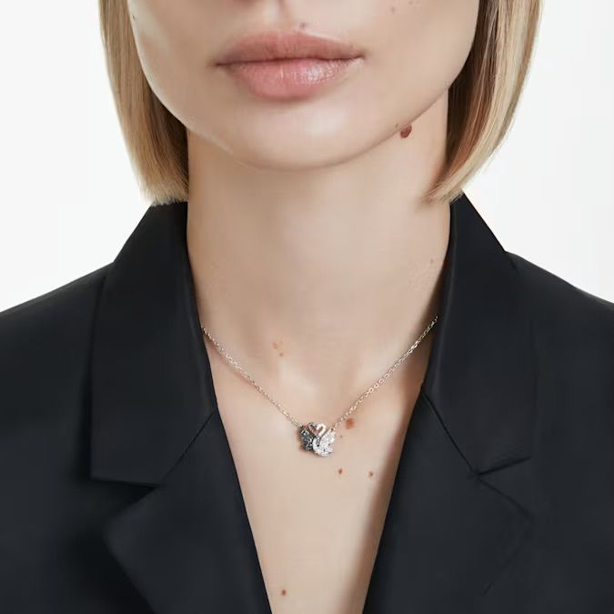 swan-鏈墜--天鵝--黑色--多種金屬潤飾-swarovski-5705721 (1)