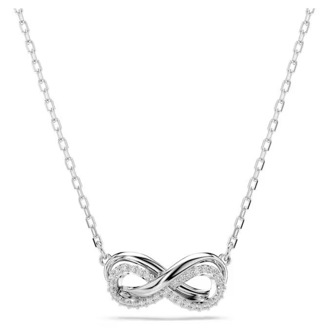 hyperbola-鏈墜--密鑲--infinity--白色--鍍白金色-swarovski-5687265