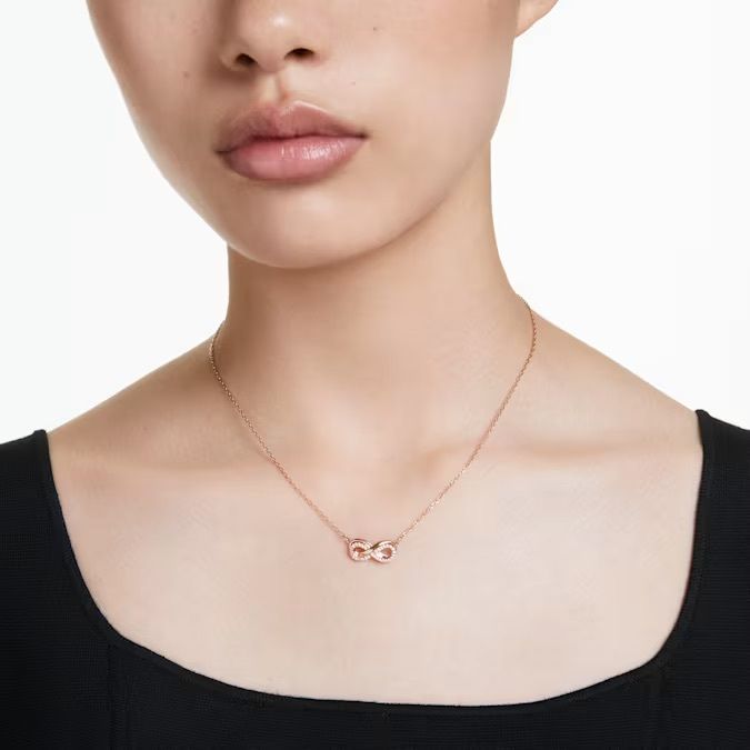 hyperbola-鏈墜--密鑲--infinity--白色--鍍玫瑰金色調-swarovski-5684084 (1)