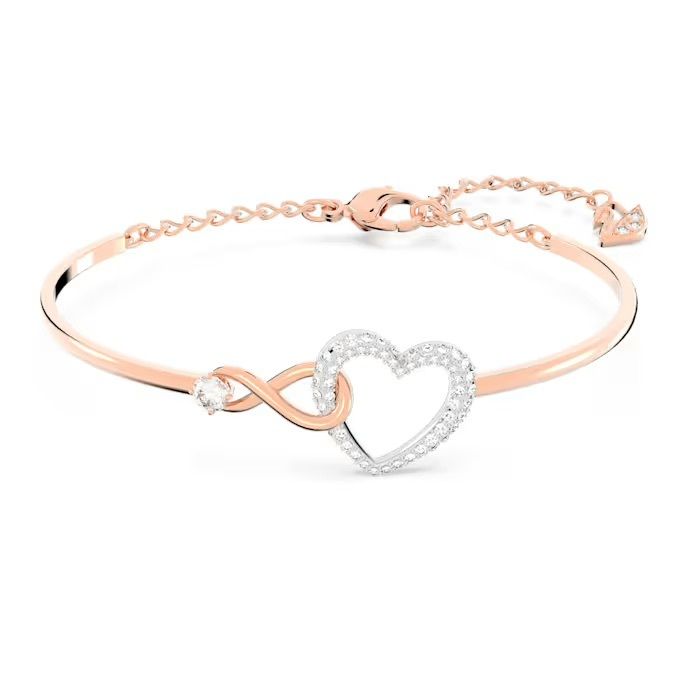swarovski-infinity-手鐲--無限符號和心形--白色--多種金屬潤飾-swarovski-5518869
