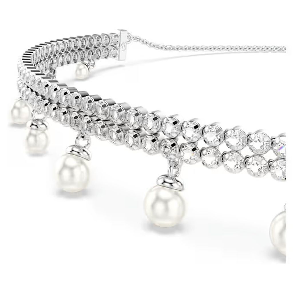 ariana-grande-x-swarovski-頸鍊--水晶珍珠--圓形切割--白色--鍍白金色-swarovski-5720865 (1)