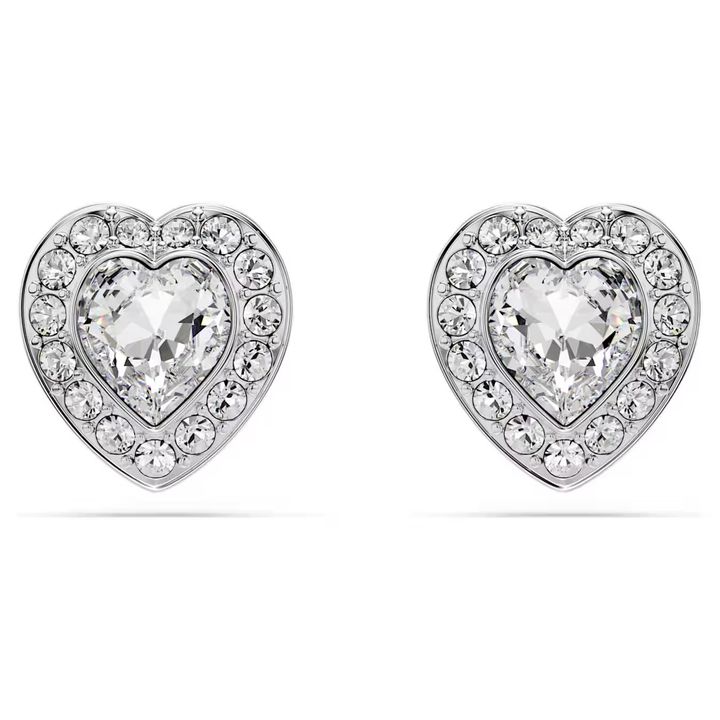 ariana-grande-x-swarovski-耳釘--混合式切割--心形--白色--鍍白金色-swarovski-5720859