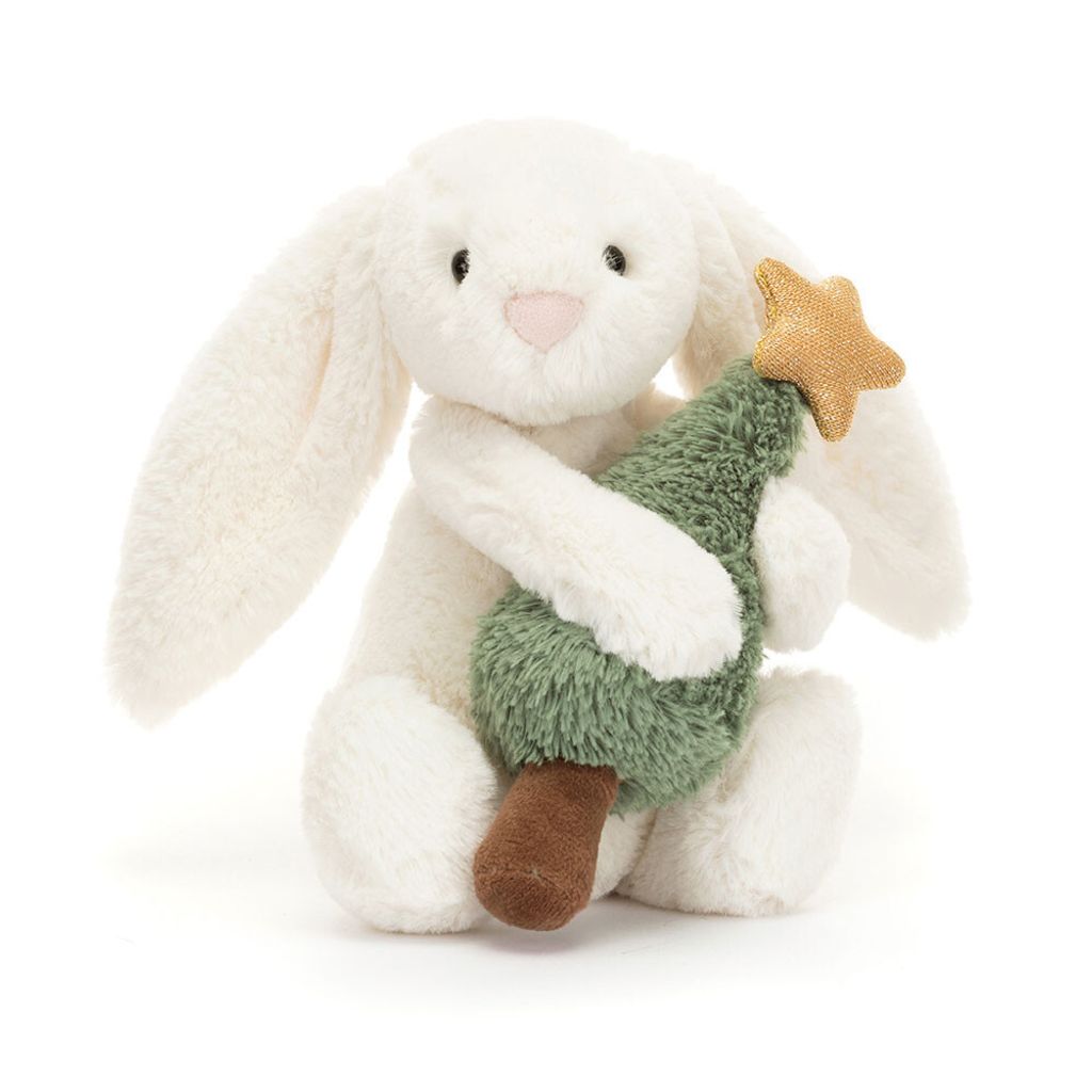 手抱聖誕樹兔 Bashful Bunny with Christmas Tree