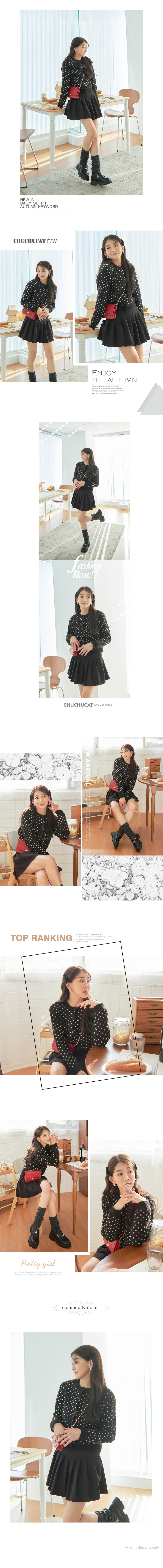 黑點點毛衣外套