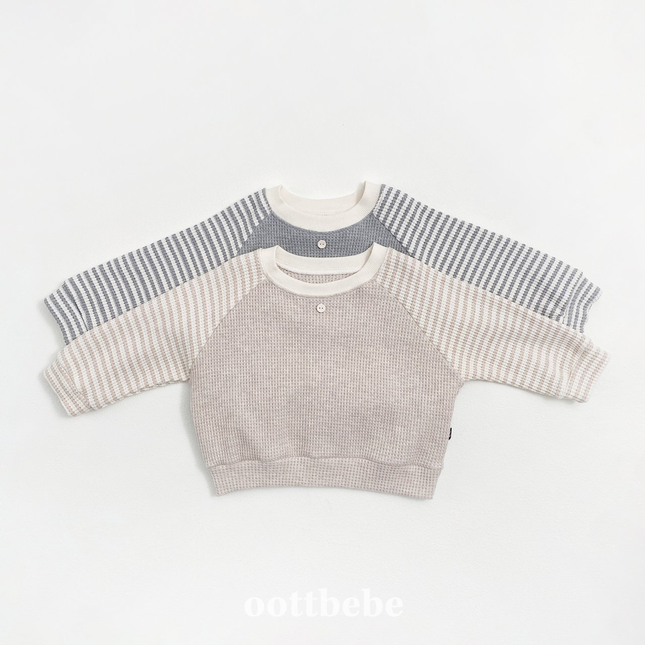 oottbebe stripe waffle set 10