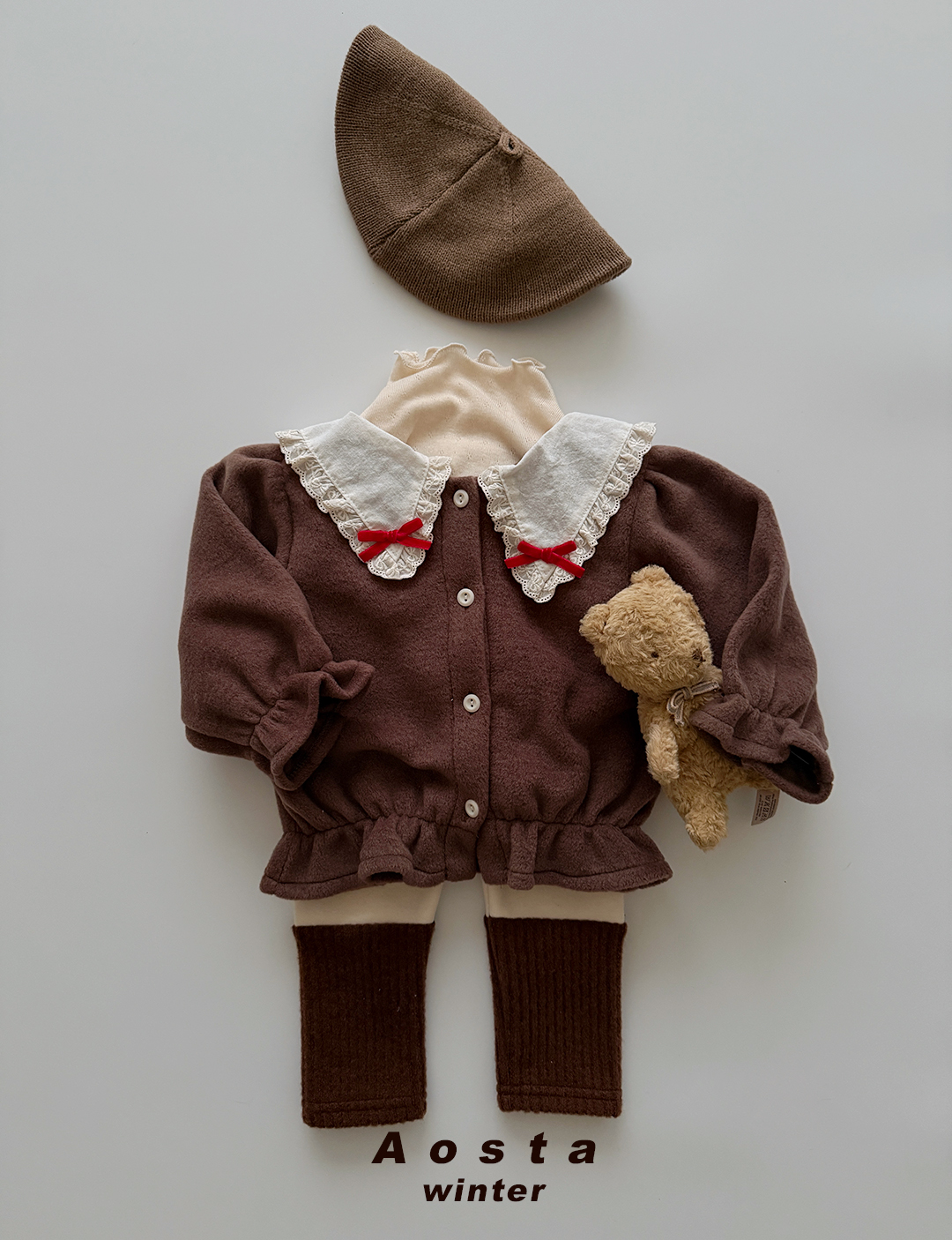 윈터블라우스 브라운-3