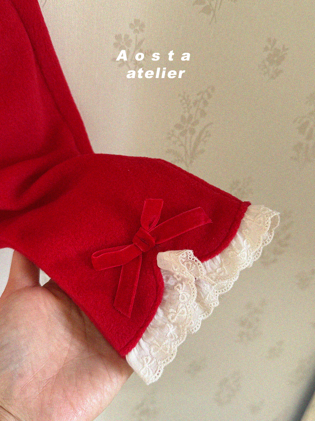 윈터리본바지 레드-4