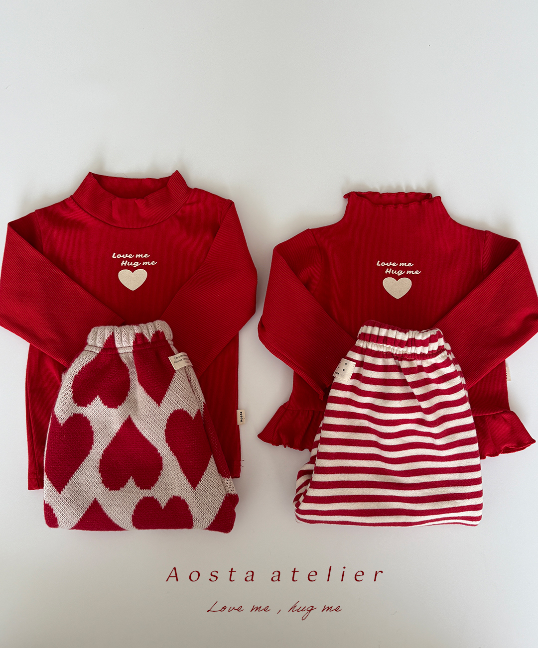 러브미블라우스 레드-5