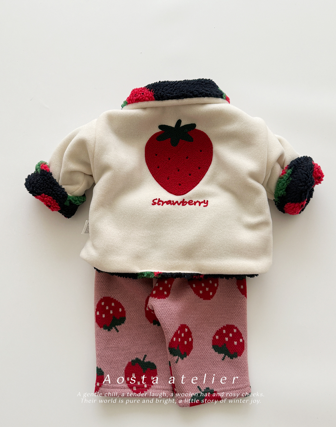 딸기양면자켓 네이비-6